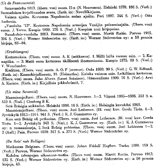 Fritz Reuter: Übersetzungen