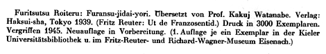 Fritz Reuter: Übersetzungen