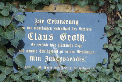 Gedenktafel am Nachfolgegebäude des Hauses von Hansohm © Peter Hansen Gedenktafel