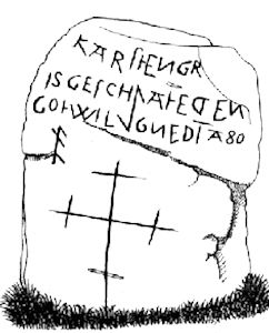 Klaas-Stein: Inschrift nach W. Johnsen